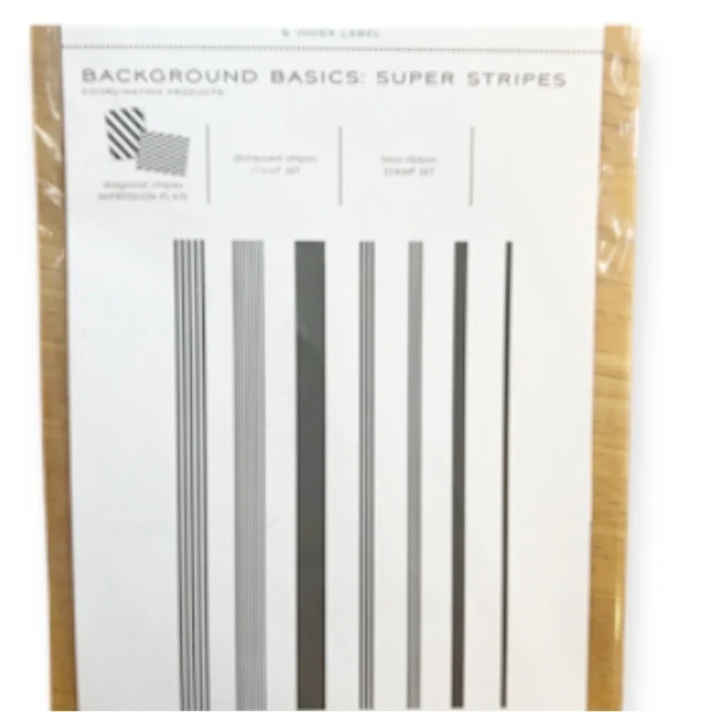 Papertrey Ink Text Style Background Basics Super Stripe